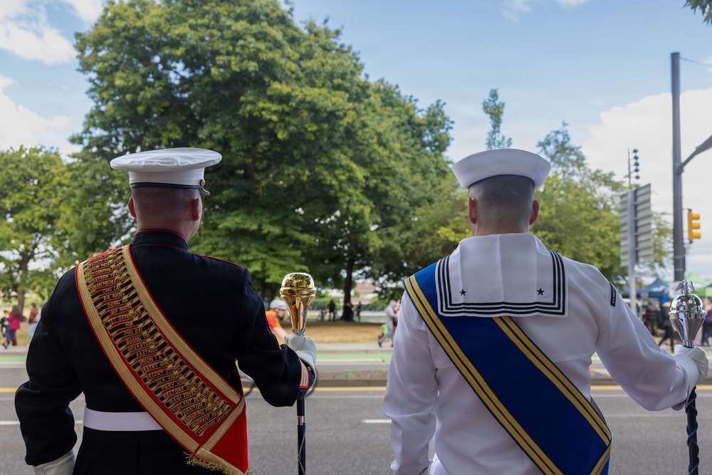 1st MARDIV Band performs at the Portland Rose Festival Fleet Week