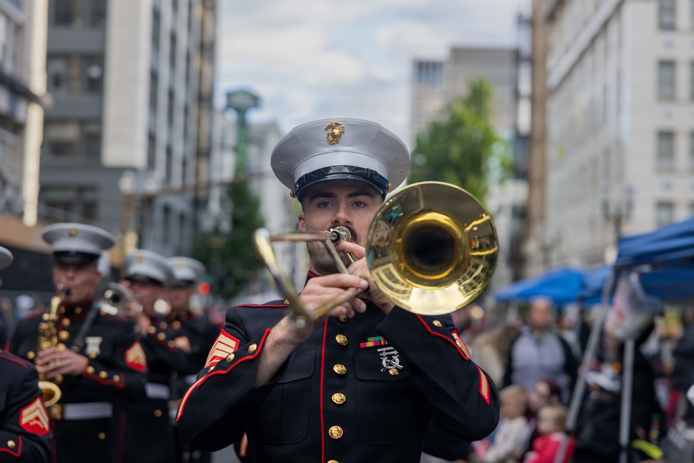 1st MARDIV Band performs at the Portland Rose Festival Fleet Week