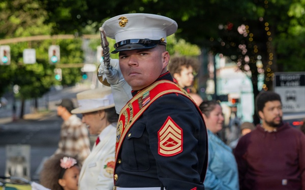 1st MARDIV Band performs at the Portland Rose Festival Fleet Week