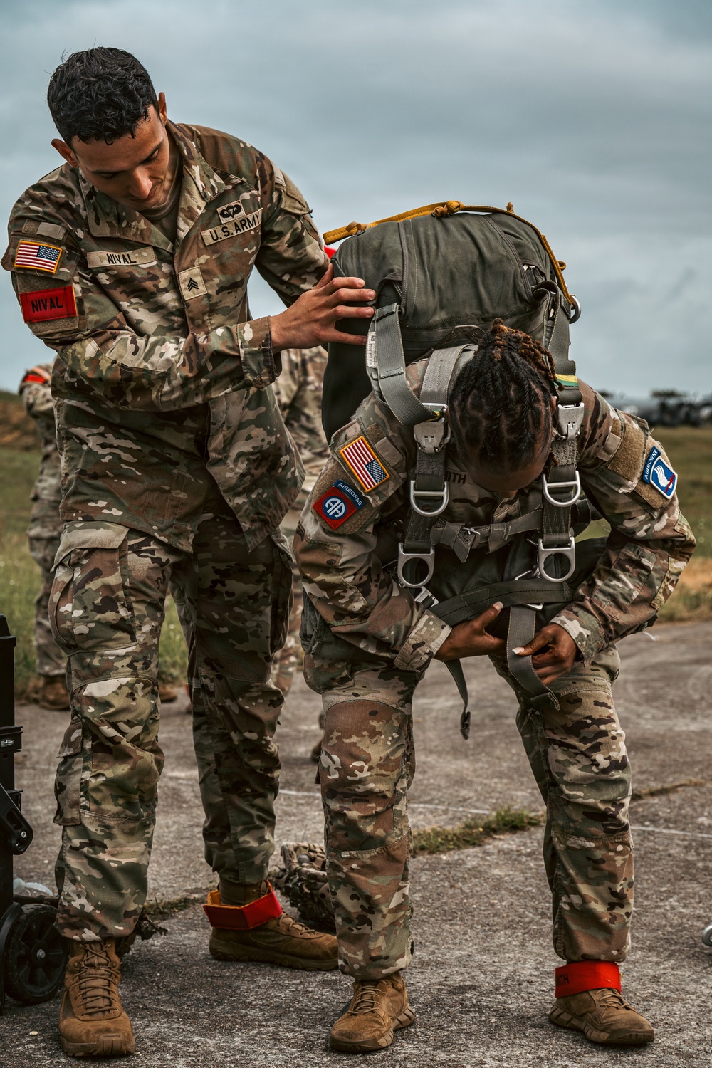U.S. and Allied Paratroopers jump into Iron Mike drop zone for D-Day 82