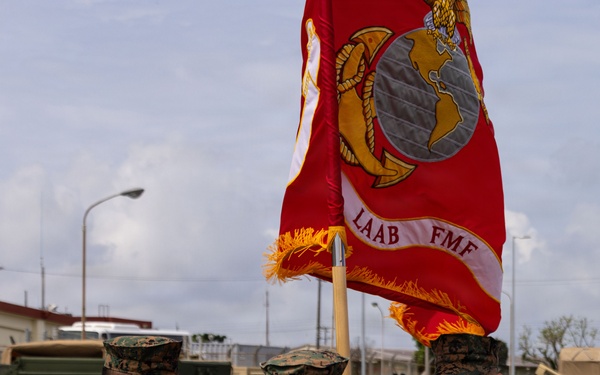 U.S. Marines with 12th LAAB Participate in Change of Command Ceremony