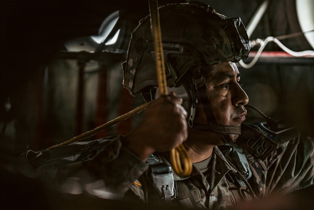 U.S. and Allied Paratroopers jump into Iron Mike drop zone for D-Day 82