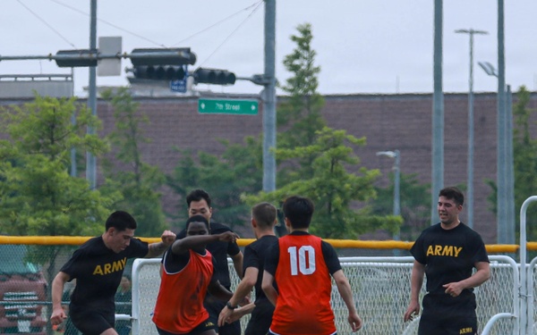 Soccer during KATUSA Friendship Week