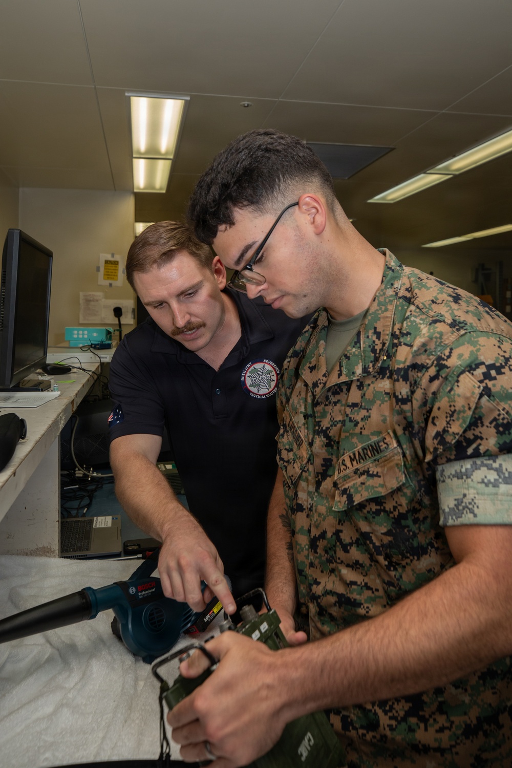 U.S. Marines Receive Hands on Radio Repair Training with L3Harris Staff and Associates