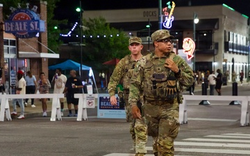 Tennessee National Guard patrols Beale Street