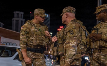 Tennessee National Guard patrols Beale Street