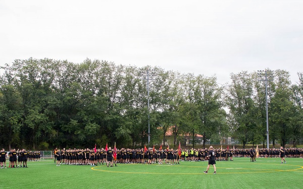 Camp Carroll U.S. Army Soldiers and KATUSAs kicked off the "2026 Eighth Army KATUSA and U.S. Soldier Friendship Week (KFW)" with an early morning run across Camp Carroll on June 8.