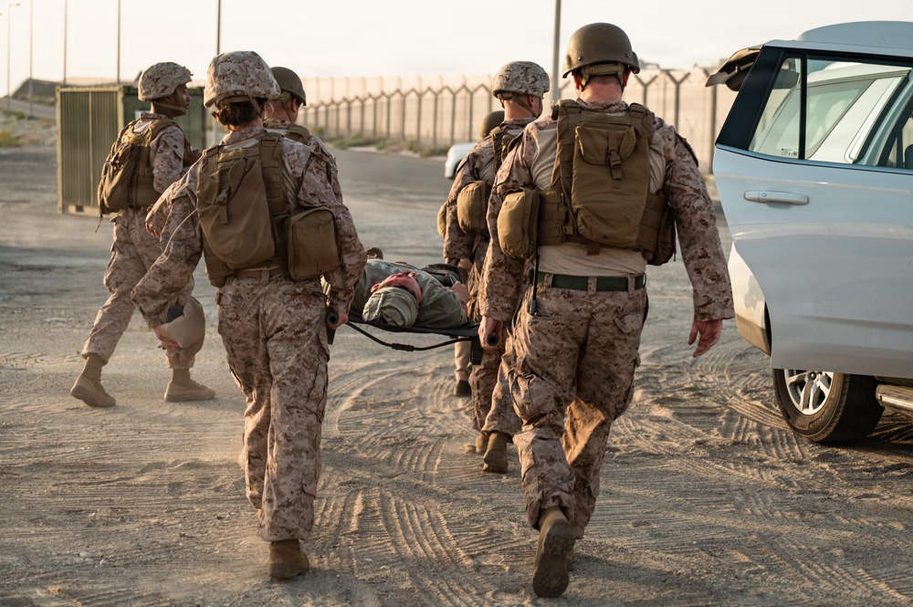 Deployed service members conduct joint MASCAL exercise