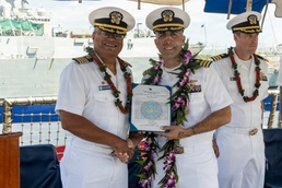 USS Carl M. Levin Holds Change of Command Ceremony