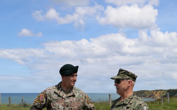 DDAY82 Point Du Hoc ceremony