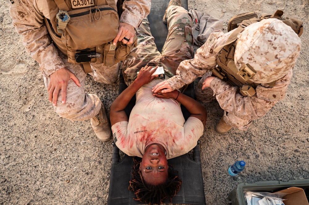 Deployed service members conduct joint MASCAL exercise