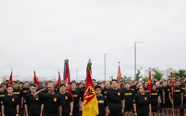35th ADA Brigade Participates in KATUSA Friendship Week Run