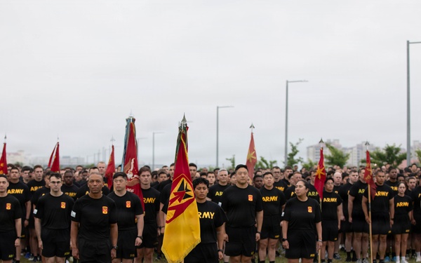 35th ADA Brigade Participates in KATUSA Friendship Week Run