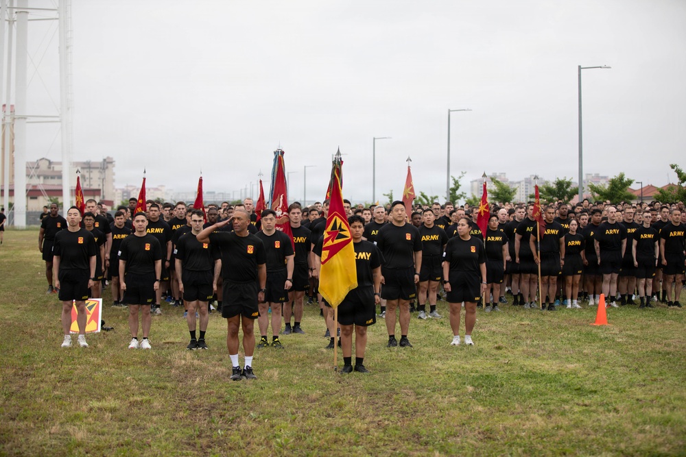 35th ADA Brigade Participates in KATUSA Friendship Week Run