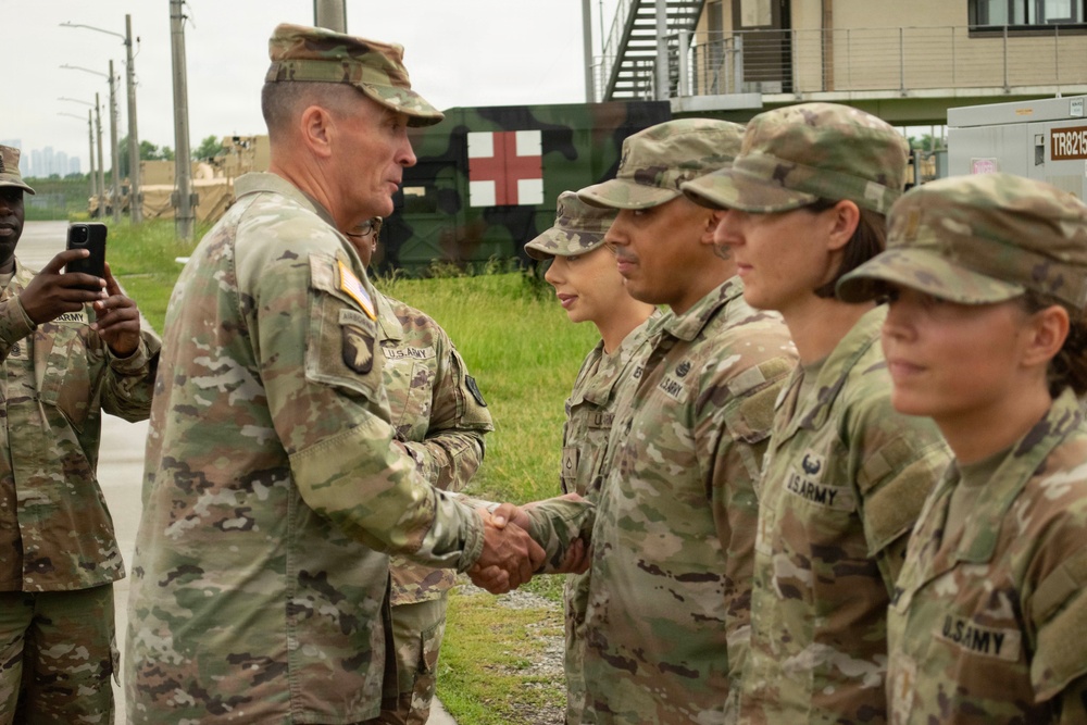 BG Parker and 8th Army BG Brown Visit 35th ADA Brigade
