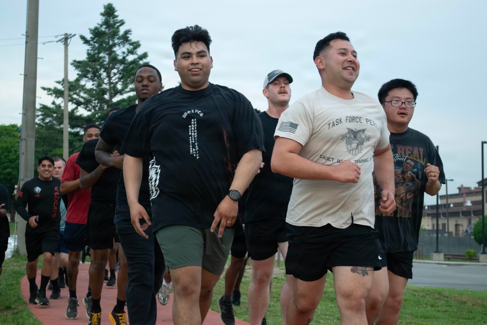 35th Air Defense Artillery Brigade Conducts Brigade Run at Osan Air Base