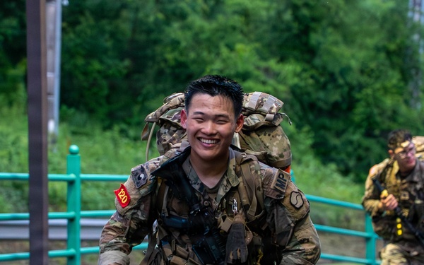 Soldiers Participate in the 12-Mile Ruck March