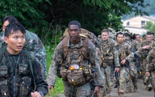 Soldiers Participate in the 12-Mile Ruck March