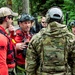 Oregon National Guard members collaborated with the Clackamas Fire Department and additional first responders to conduct aviation rescue training