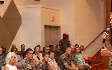 Lt. Col. Brett Collins relinquishes command of MWHS-1 to Lt. Col. Colton Bowser