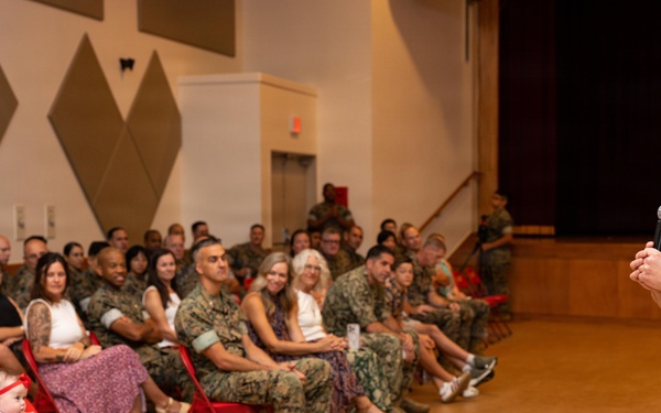 Lt. Col. Brett Collins relinquishes command of MWHS-1 to Lt. Col. Colton Bowser