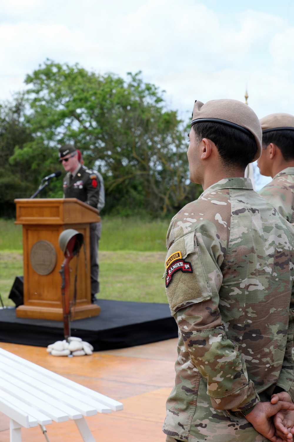 DDAY82 Pointe Du Hoc ceremony