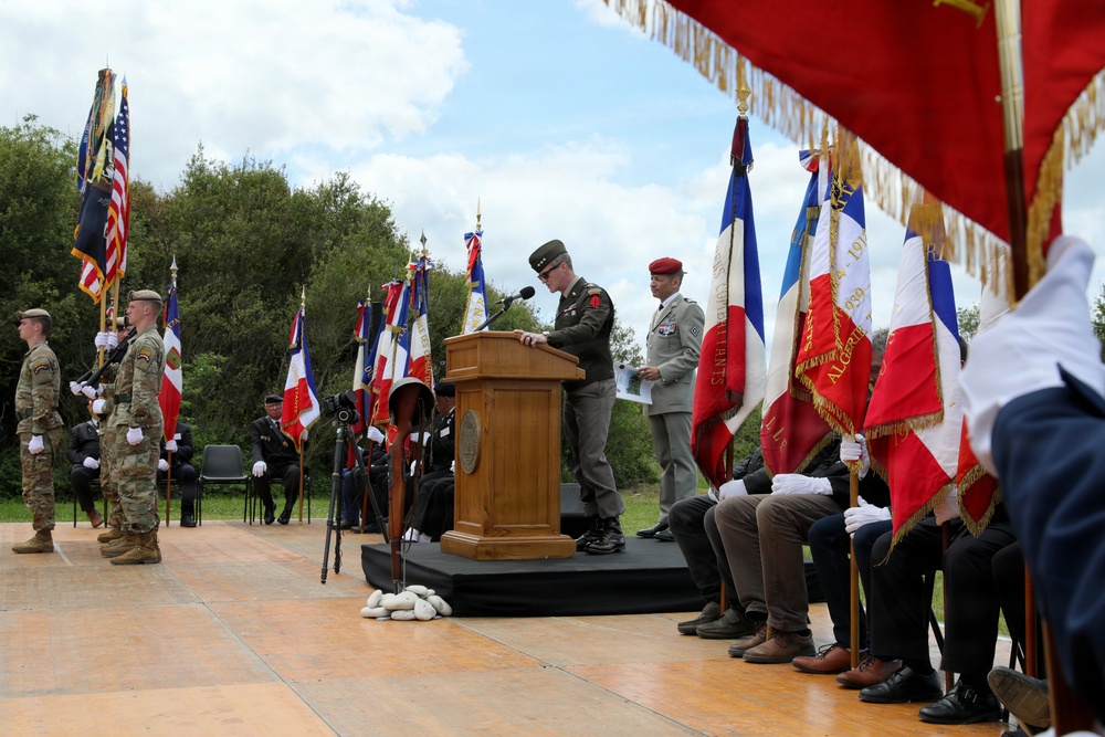 DDAY82 Pointe Du Hoc ceremony