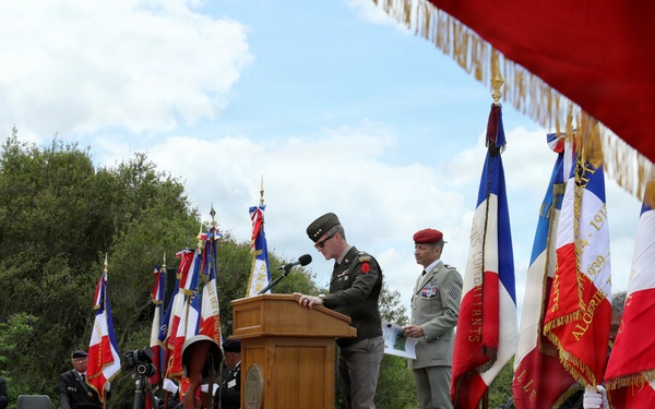 DDAY82 Pointe Du Hoc ceremony