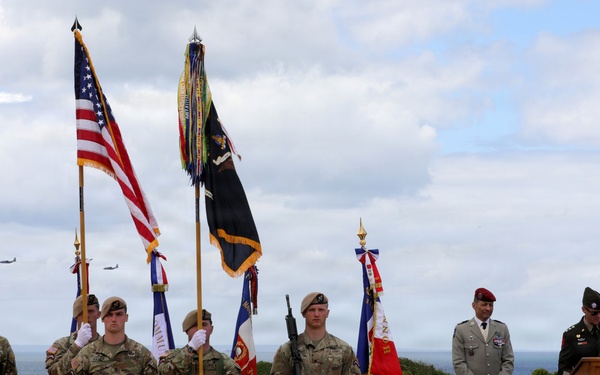 DDAY82 Pointe Du Hoc ceremony