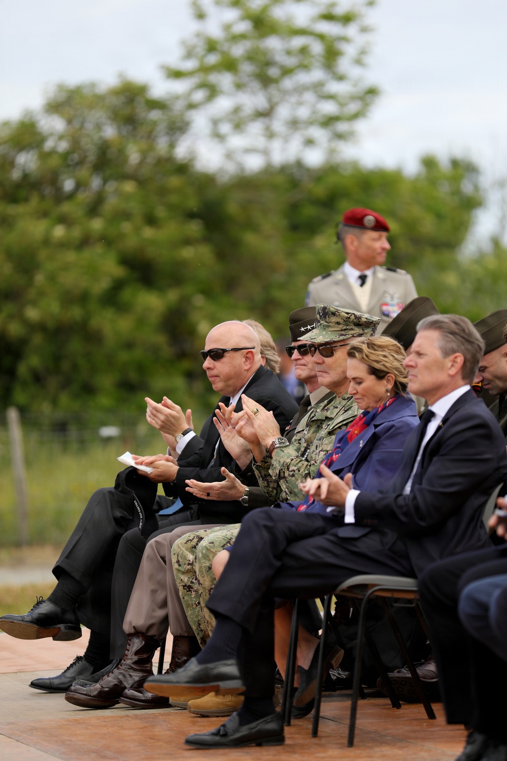 DDAY82 Pointe Du Hoc ceremony