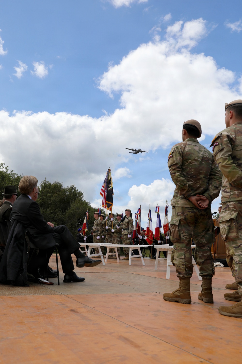 DDAY82 Pointe Du Hoc ceremony