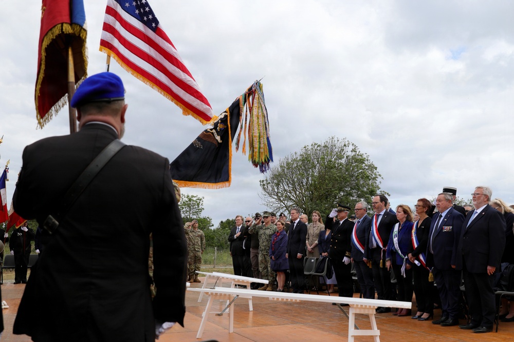 DDAY82 Pointe Du Hoc ceremony