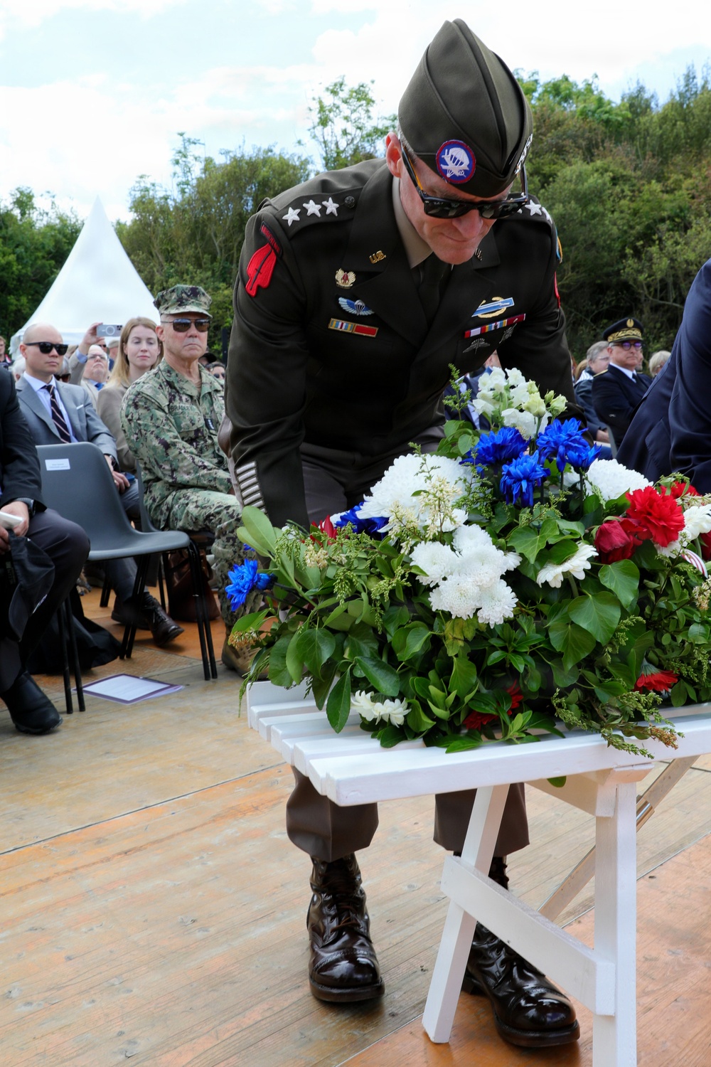 DDAY82 Pointe Du Hoc ceremony