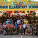 U.S. Marines and Philippine service members participate in Bobon Elementary Eskwela