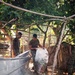 U.S. Marines and Philippine service members participate in Bobon Elementary Eskwela