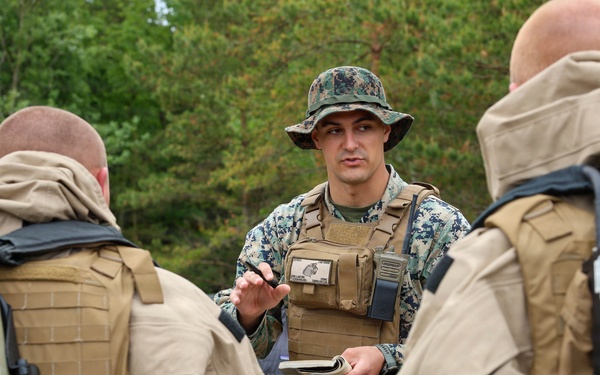 2nd Light Armored Reconnaissance Battalion conducts CBRN training evolution during BALTOPS 2026