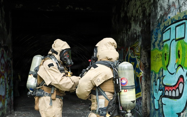 2nd Light Armored Reconnaissance Battalion conducts CBRN training evolution during BALTOPS 2026