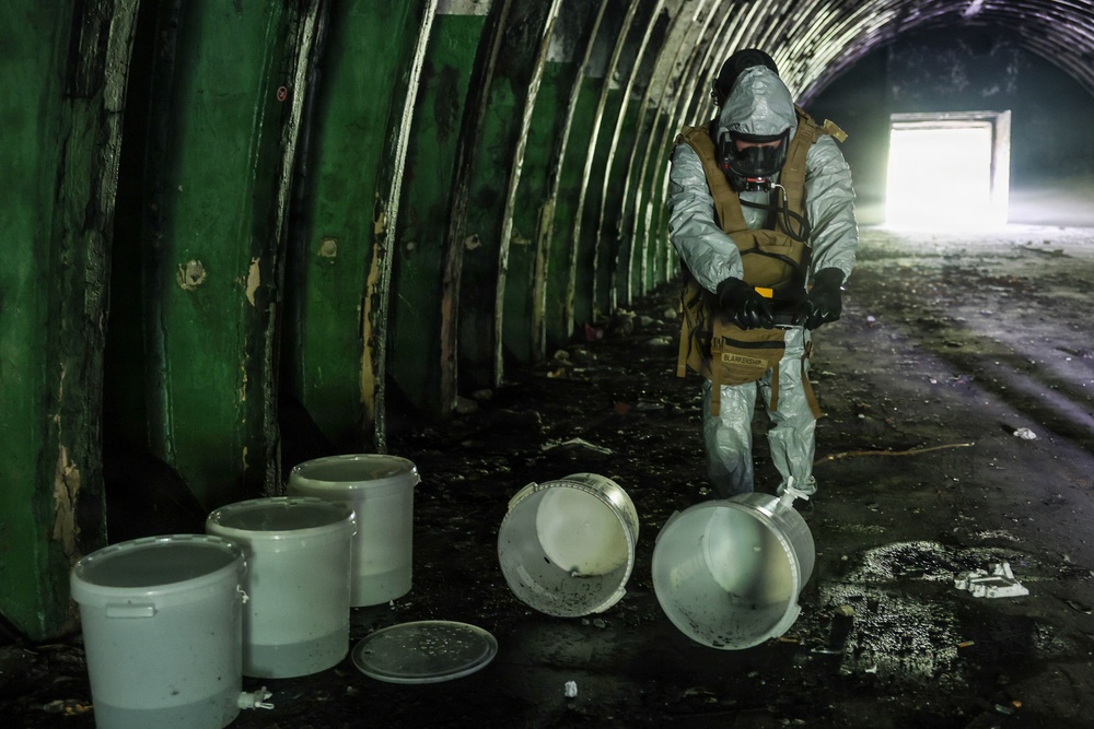 2nd Light Armored Reconnaissance Battalion conducts CBRN training evolution during BALTOPS 2026