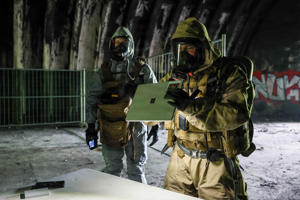 2nd Light Armored Reconnaissance Battalion conducts CBRN training evolution during BALTOPS 2026
