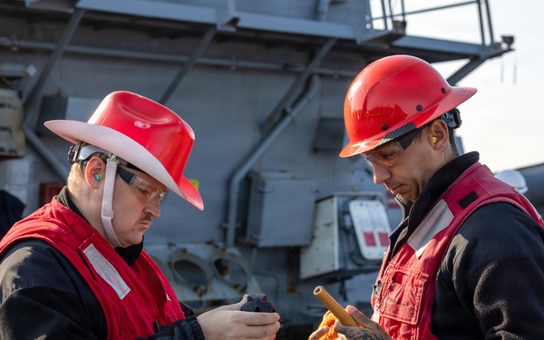 USS Arleigh Burke (DDG 51) Conducts Replenishment at Sea with the United States Naval Ship William Mclean (T-AKE 12)