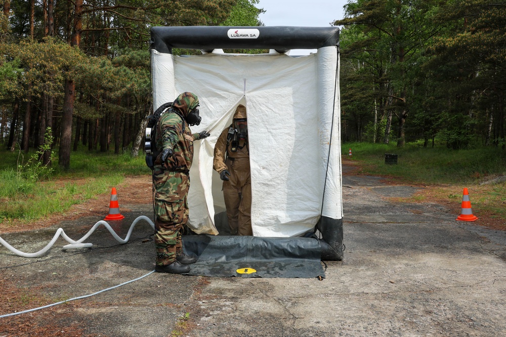 2nd Light Armored Reconnaissance Battalion conducts CBRN training evolution during BALTOPS 2026