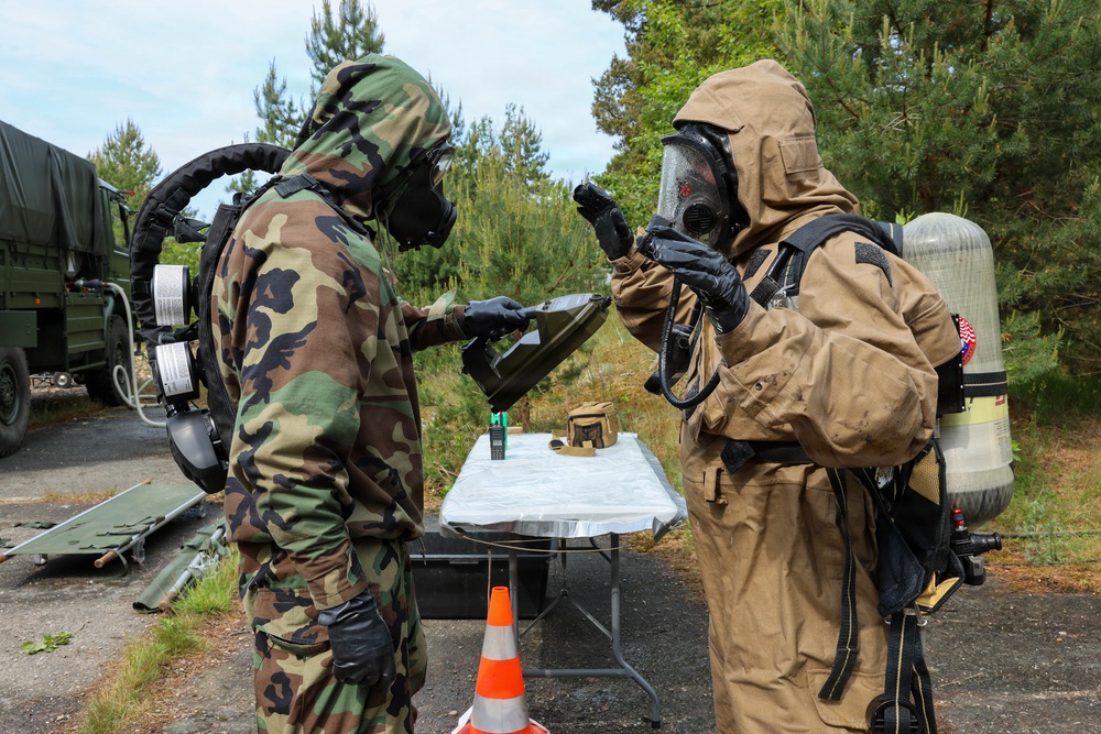 2nd Light Armored Reconnaissance Battalion conducts CBRN training evolution during BALTOPS 2026