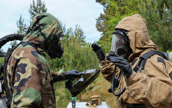 2nd Light Armored Reconnaissance Battalion conducts CBRN training evolution during BALTOPS 2026