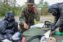 2nd Light Armored Reconnaissance Battalion conducts CBRN training evolution during BALTOPS 2026