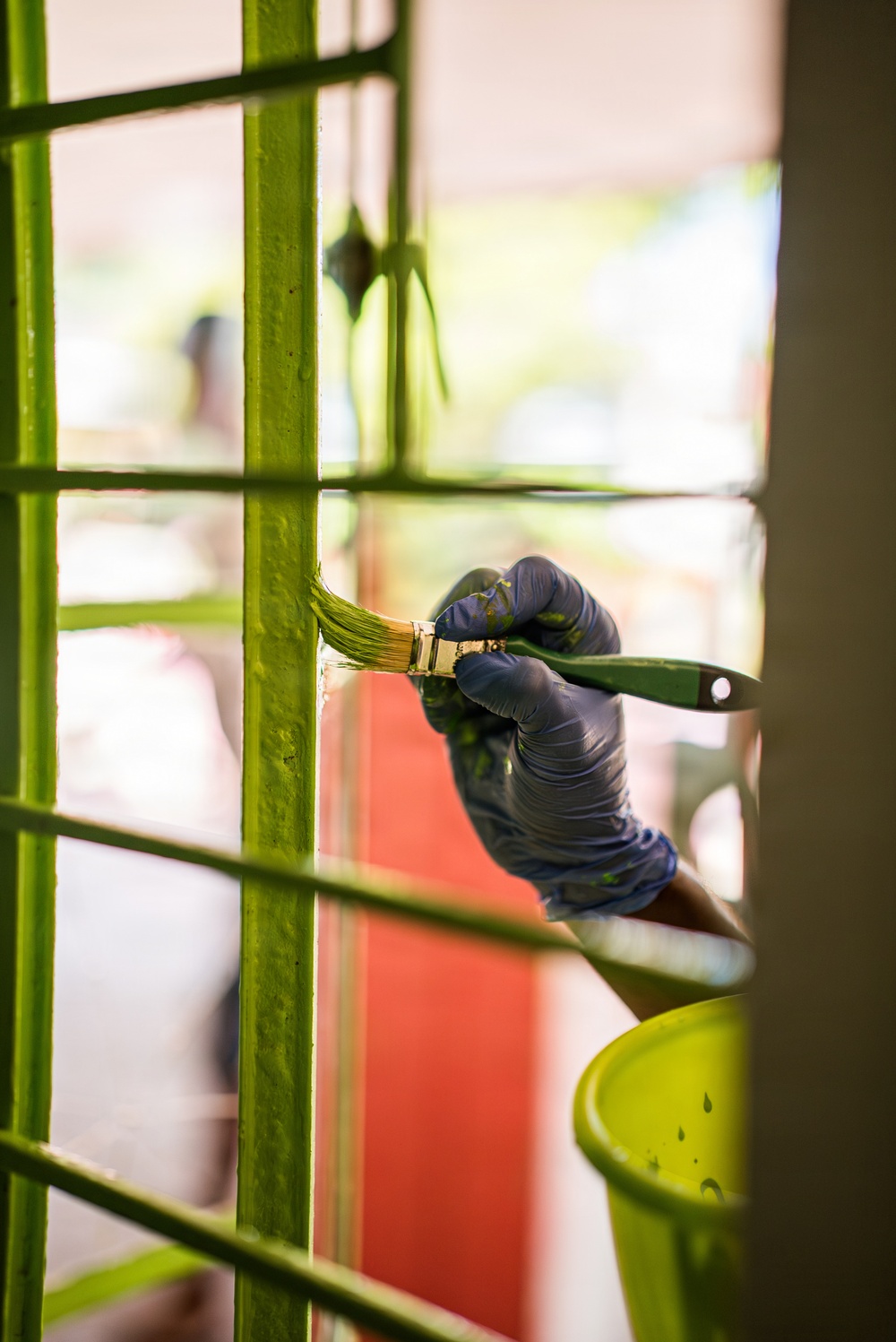 U.S. Marines and Philippine service members participate in Bobon Elementary Eskwela
