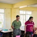 U.S. Marines and Philippine service members participate in Bobon Elementary Eskwela