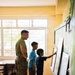 U.S. Marines and Philippine service members participate in Bobon Elementary Eskwela