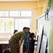 U.S. Marines and Philippine service members participate in Bobon Elementary Eskwela