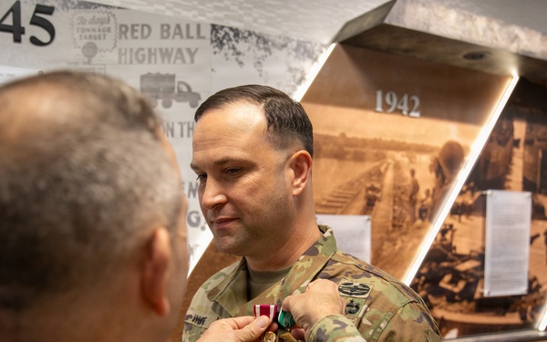 21st Theater Sustainment Command Honors Maj. Ron White During PCS Award Ceremony