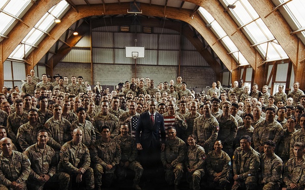 U.S. Secretary of War Visits Service Members at D-Day 82